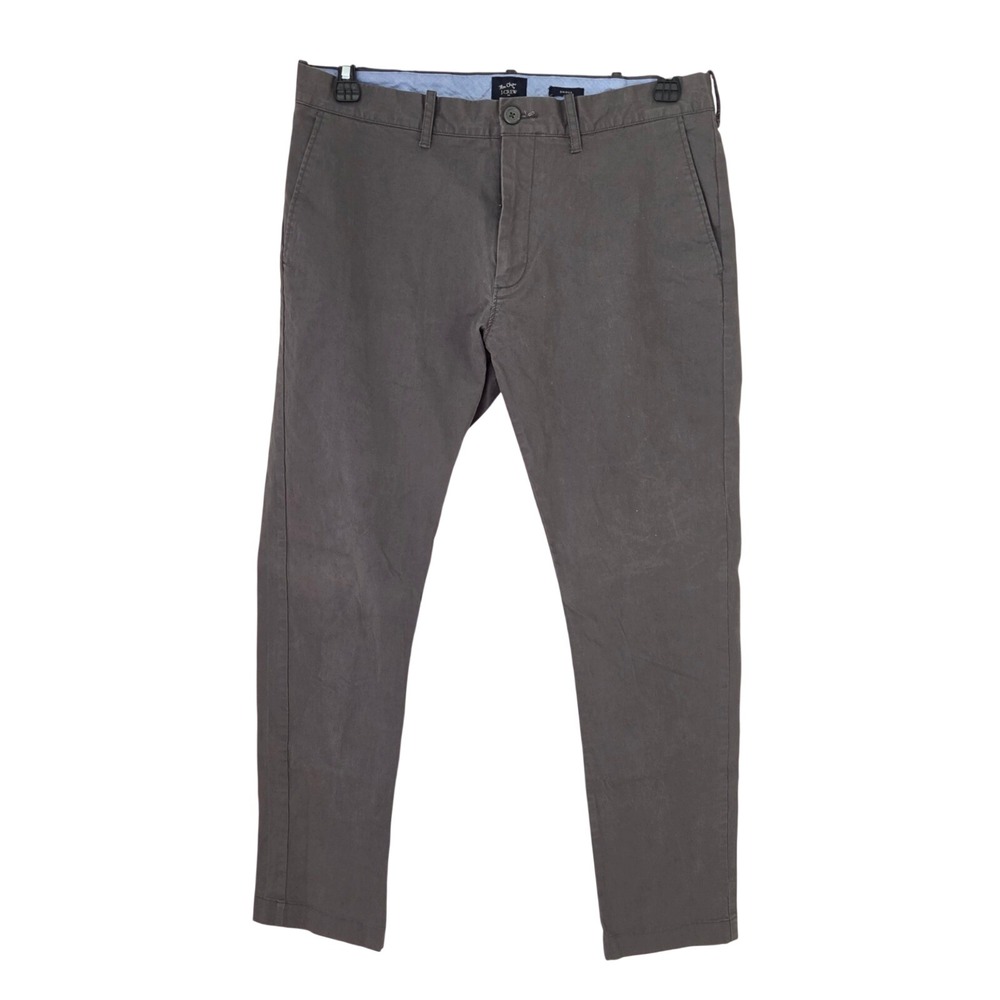J.Crew Factory Driggs Flex Slim Fit Chino Pants Gray 33x32 Stretch E4024